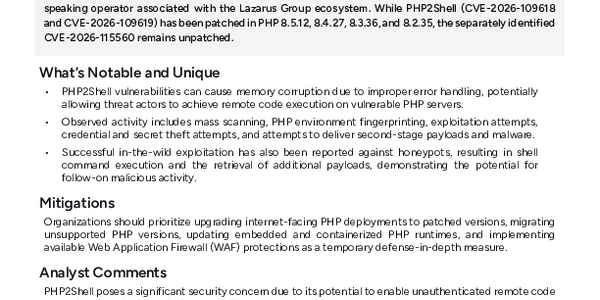 PHP2Shell Exploitation Update