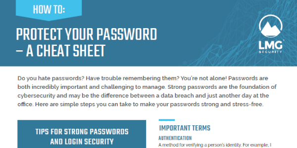 Protect Your Password - A Cheat Sheet