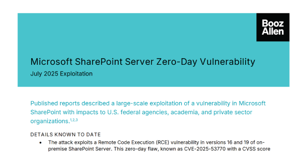 Microsoft SharePoint Server Zero-Day Vulnerability